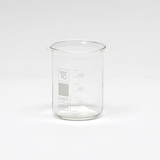 Auf dem Bild ist ein transparenter Becher (400 ml) aus Glas zu sehen, der mit einer Skala zum Abmessen von Flüssigkeiten versehen ist. Er eignet sich ideal für Experimente im Bildungsbereich und zeigt eine hochwertige Verarbeitung.